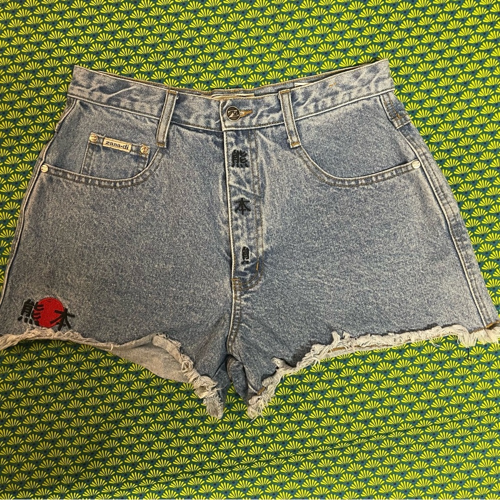 Vintage Denim zana-di Shorts with embroidery size 9/10 junior authentic Y2K